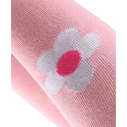 Cute Walk by Babyhug Knitted Antibacterial Footed Tights Floral Design - Pink