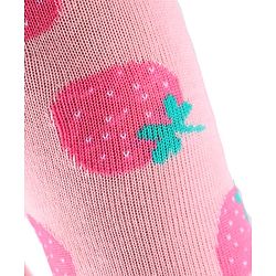 Cute Walk by Babyhug Knitted Antibacterial Footed Tights Strawberry Design - Pink