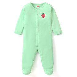 Babyhug Interlock Cotton Knit Full Sleeves Footed Sleep Suit with Fruit & Polka Dots Print Pack of 3 - Multicolour