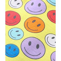 Babyhug 100% Cotton Single Jersey Sleeveless Sando Shorts Set Smiley Print - Multicolor