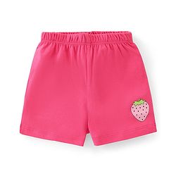 Babyhug 100% Cotton Knit Sleeveless Inner wear Set with Strawberry Print - Multicolour