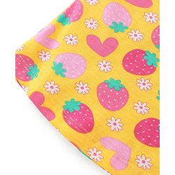Babyhug 100% Cotton Knit Sleeveless Inner wear Set with Strawberry Print - Multicolour