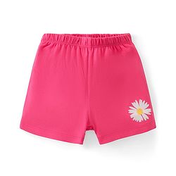 Babyhug 100% Cotton Single Jersey Sleeveless Sando Shorts Set Floral Print - Multicolor
