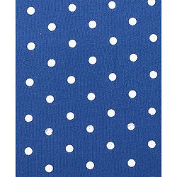Babyhug Terry Knit Hooded Towel with Polka Dots Print - Navy Blue