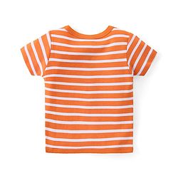 Babyhug 100% Cotton Knit Half Sleeves Striped & Printed Set Of Vests Pack Of 3 - Multicolor