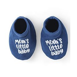 Babyhug Disney Cotton Knit Cap Mittens & Booties Set with 101 Dalmatians Graphics - Blue
