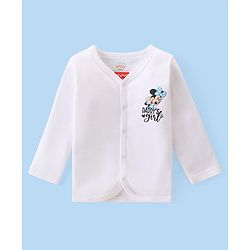 Babyhug Disney Interlock Knit Full Sleeves Jhablas With Minnie Mouse Graphics Pack of 3 - White
