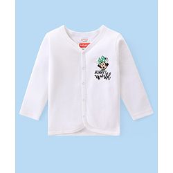 Babyhug Disney Interlock Knit Full Sleeves Jhablas With Minnie Mouse Graphics Pack of 3 - White