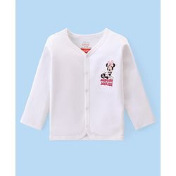 Babyhug Disney Interlock Knit Full Sleeves Jhablas With Minnie Mouse Graphics Pack of 3 - White