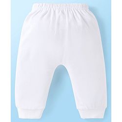 Babyhug Disney Interlock Knit Full Length Diaper Leggings with Minnie Mouse Graphics Pack of 3 - White