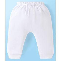 Babyhug Disney Interlock Knit Full Length Diaper Leggings with Minnie Mouse Graphics Pack of 3 - White