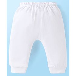 Babyhug Disney Interlock Knit Full Length Diaper Leggings with Minnie Mouse Graphics Pack of 3 - White