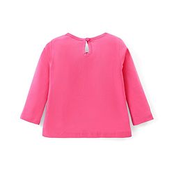 Babyhug Cotton Knit Full Sleeves T-Shirt  With Star Fish Graphics - Pink