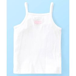 Babyhug Disney Cotton Lycra Singlet Sleeves Slips With Minnie Mouse Graphics Pack of 3 - White