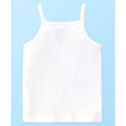 Babyhug Disney Cotton Lycra Singlet Sleeves Slips With Minnie Mouse Graphics Pack of 3 - White