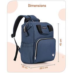 Babyhug Multipurpose Diaper Backpack -Denim Blue