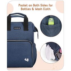 Babyhug Multipurpose Diaper Backpack -Denim Blue