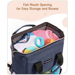 Babyhug Multipurpose Diaper Backpack -Denim Blue
