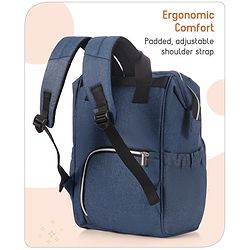Babyhug Multipurpose Diaper Backpack -Denim Blue