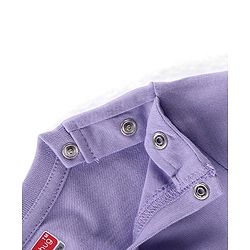 Babyhug Cotton Knit Full Sleeves Night Suit With Bear Print -Lavender