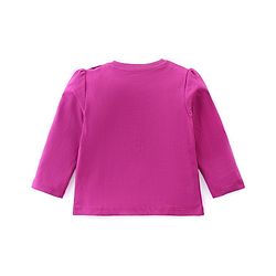 Babyhug Cotton Knit Full Sleeves Night Suit with Snow Bear & Flakes Print - Purple