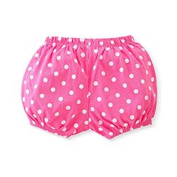 Babyhug 100% Cotton Knit Bloomers Polka Dots & Floral Print Pack of 3 - Pink Yellow & Blue