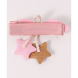 Babyhug Free Size Hair Accessories Combo Set With Bow & Floral Applique - Pink