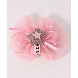 Babyhug Free Size Hair Accessories Combo Set With Bow & Floral Applique - Pink