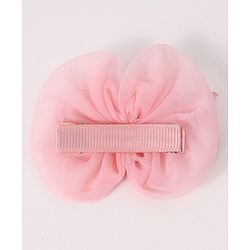 Babyhug Free Size Hair Accessories Combo Set With Bow & Floral Applique - Pink