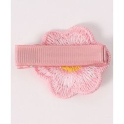 Babyhug Free Size Hair Accessories Combo Set With Bow & Floral Applique - Pink