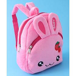 Babyhug Bunny Fashion Backpack  Free Size - Pink