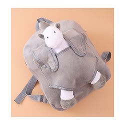 Babyhug Fashion Backpacks Unicorn Applique - Grey