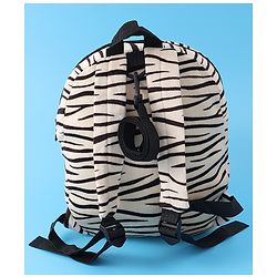 Babyhug Tiger Applique Fashion Backpack - Grey