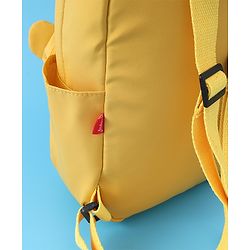 Babyhug Teddy Bear Applique Fashion Backpack - Yellow