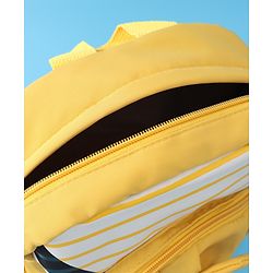 Babyhug Teddy Bear Applique Fashion Backpack - Yellow