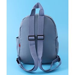 Babyhug Teddy Bear Applique Fashion Backpack - Blue