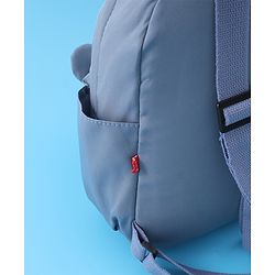 Babyhug Teddy Bear Applique Fashion Backpack - Blue