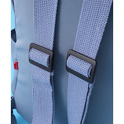 Babyhug Teddy Bear Applique Fashion Backpack - Blue