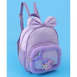 Babyhug Bow Fashion Backpacks Free Size - Purple