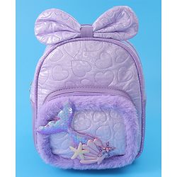 Babyhug Bow Fashion Backpacks Free Size - Purple