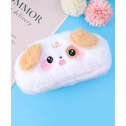 Babyhug Utility Pouch with Puppy Design - White