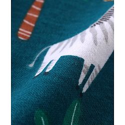 Babyhug Cotton Interlock Full Length Diaper Leggings with Striped & Animal Print Pack of 3 - Multicolor