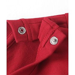 Babyhug Cotton Knit Full Sleeves Night Suit With Text Print - Brown