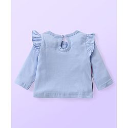 Babyhug Disney Cotton Knit  Full Sleeves Top with Minnie Mouse Graphics & Frill Detailing Pack of 3 - Red White & Blue