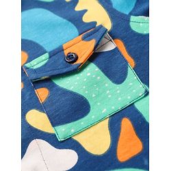 Babyhug Cotton Knit Full Sleeves Printed Shirt - Multicolour