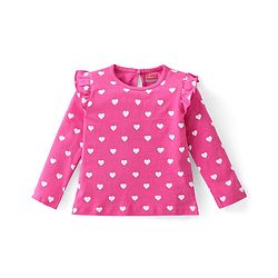 Babyhug Cotton Knit Full Sleeves Tops with Polka Dot & Text Print Pack of 3 - Multicolor