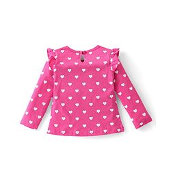 Babyhug Cotton Knit Full Sleeves Tops with Polka Dot & Text Print Pack of 3 - Multicolor