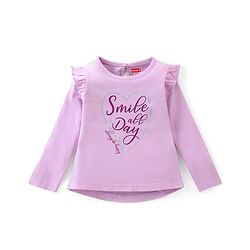 Babyhug Cotton Knit Full Sleeves Top with Text Print Pack of 3  - Multicolor