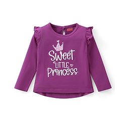 Babyhug Cotton Knit Full Sleeves Top with Text Print Pack of 3  - Multicolor