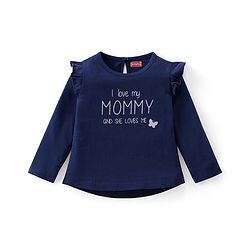 Babyhug Cotton Knit Full Sleeves Top with Text Print Pack of 3  - Multicolor